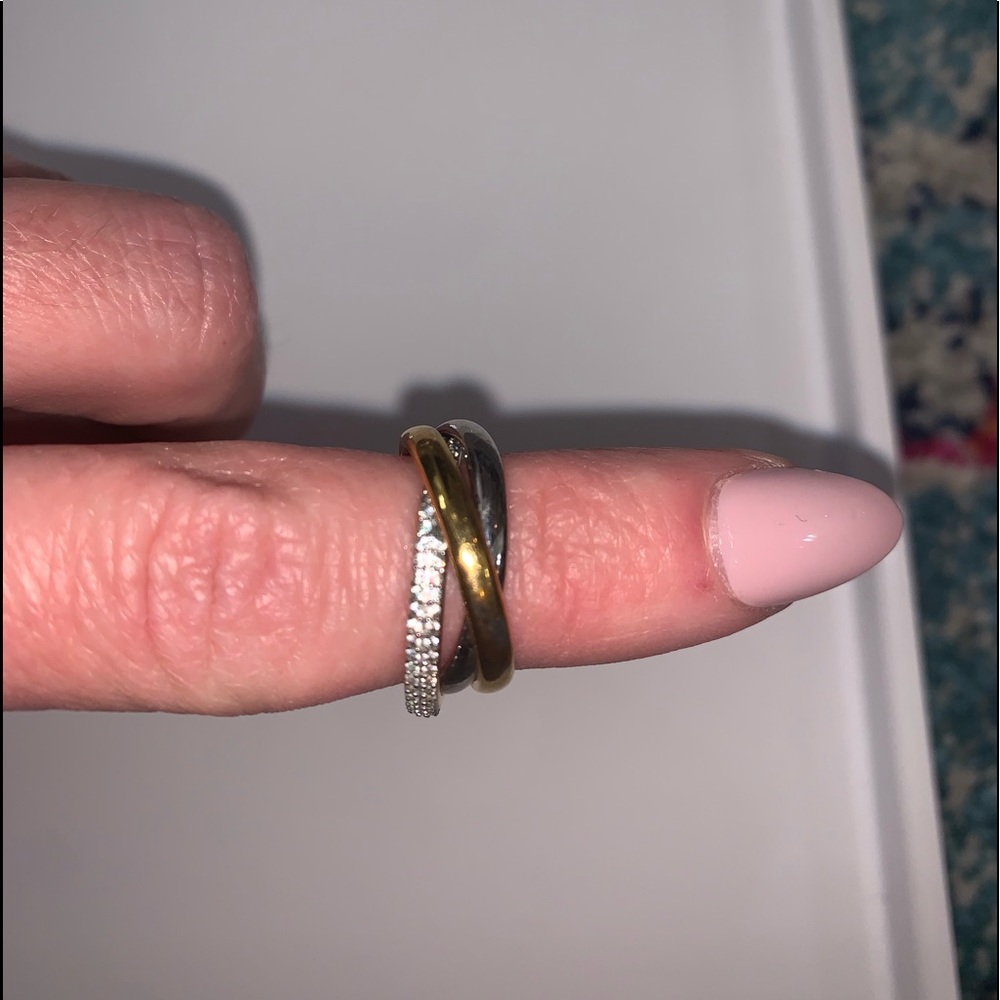 Nadri triple eternity ring